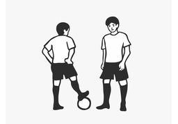 kick offのイラスト